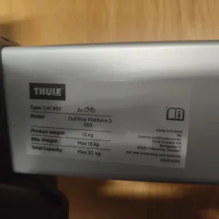 Portabicicletas Thule 993 Outway Platform 2 bicis