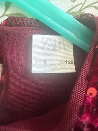 Vestido niña lentejuelas rojo