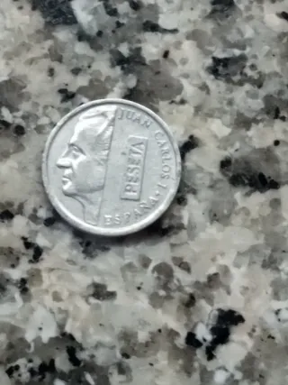 Moneda 1 peseta Juan Carlos I España