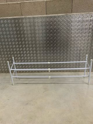 Zapatero Extensible Metálico Blanco