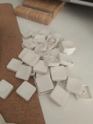 Keycaps Blancos Sin Leyenda - 42 Unidades