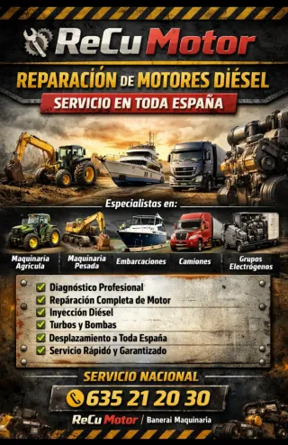 Servicio de reparación de motores