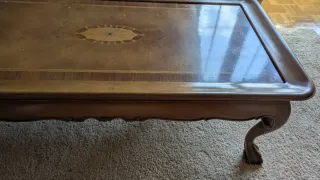 Mesa baja de madera maciza