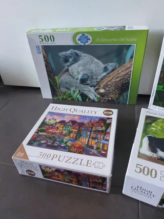 4 Puzzles 500 y 1000 Piezas