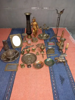 Lote Antigüedades Bronce y laton