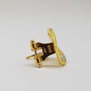 Pendientes Dos Oros 18K