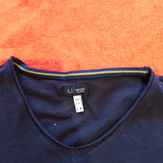 Armani Jeans Top Manga Larga Azul Talla L