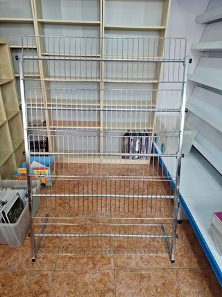 Estantería Revistero Metálico Plata