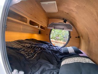 Mini caravana Cocoon / Teardrop equipada – cocina,