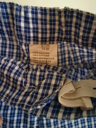 Set 5 pantaloni bimbo taglia 74 cm