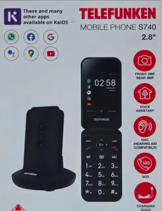 Teléfono Móvil Telefunken S740 Negro
