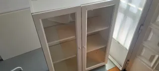 Librería Ikea Billy Cristal y Madera