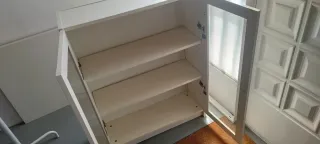 Librería Ikea Billy Cristal y Madera