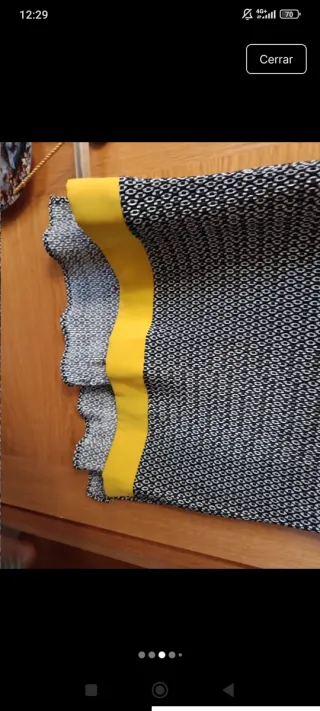 Camisa de verano mujer gris y amarilla