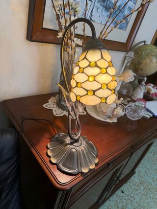 Lámpara Tiffany Cristal y Metal