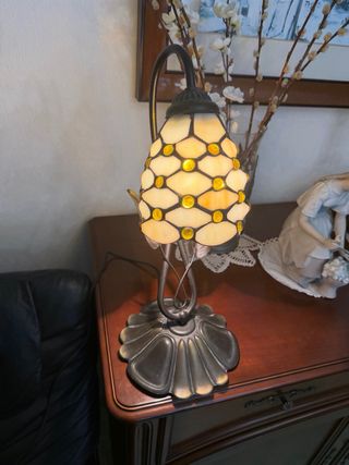 Lámpara Tiffany Cristal y Metal