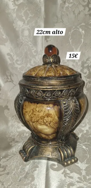 Bombonera decorativa 22cm alto