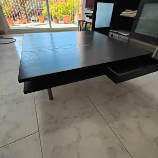 Mesa de centro Ikea madera y metal