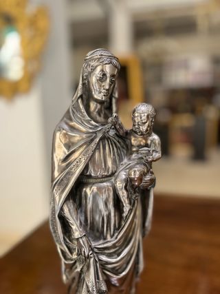 Virgen con Niño Plata - Siglo XIX