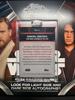 Topps Chrome Star Wars Black 2024 Autograph Card