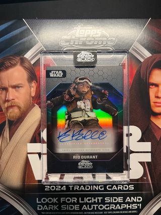 Topps Chrome Star Wars Black 2024 Autograph Card