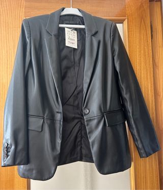 Blazer Pull& Bear Negro Talla XS