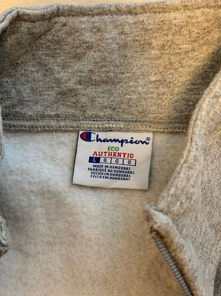 Felpa Champion Grigia Mezza Zip