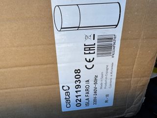 Campana Extractora Cata Faro Isla A Estrenar