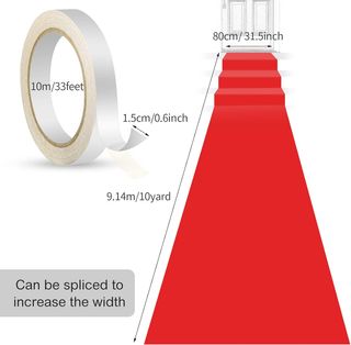 Alfombra Roja 2,6 x 30 Pies