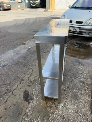 Mesa de acero inoxidable 100x30x100 cm