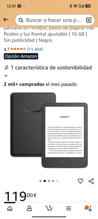Kindle Básico 16GB Negro