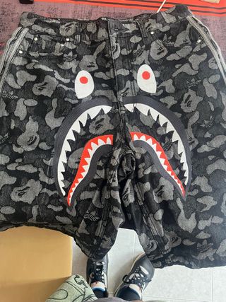 Adidas X Bape Pantalón Corto Camuflaje Tiburón