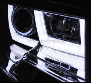 Faros Volkswagen T5 GP Tipo U LED Cromado