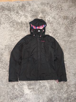 Cortavientos Quechua Negro y Multicolor