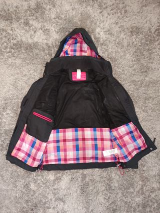 Cortavientos Quechua Negro y Multicolor