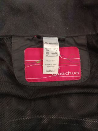 Cortavientos Quechua Negro y Multicolor