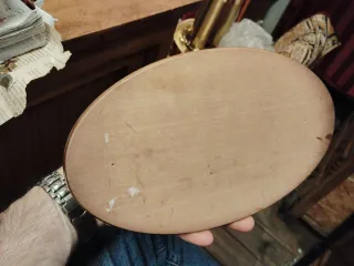 Escultura cerámica dama esmaltada