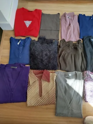 Lote jerseys y chaquetas talla S