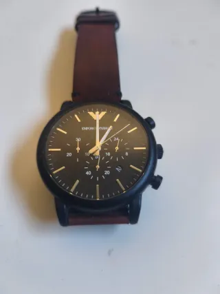 Reloj Emporio Armani Negro y Marrón