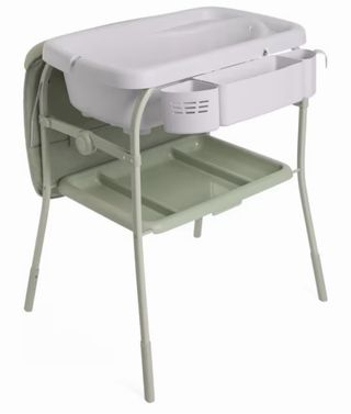 Bañera cambiador bebé gris