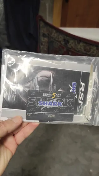Casco integrale Shark nero e bianco
