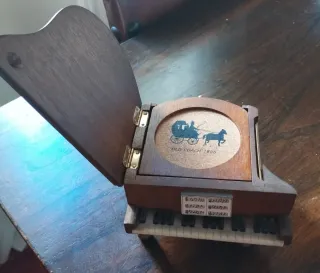 Posavasos Piano Madera Vintage