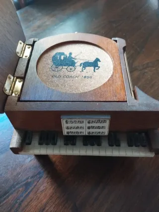 Posavasos Piano Madera Vintage