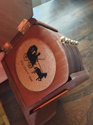 Posavasos Piano Madera Vintage