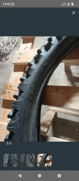 Lote 3 neumáticos moto cross