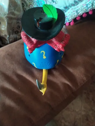 Juguete antiguo personaje azul