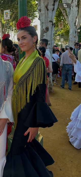 Vestido de flamenca negro
