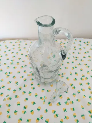 ACEITERA CRISTAL  ANTIGUA con asa