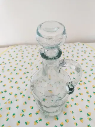 ACEITERA CRISTAL  ANTIGUA con asa