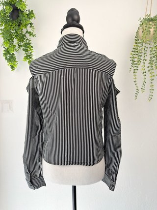 Camicia Subdued spalle scoperte righe M